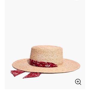 Madewell Bandana Straw Hat